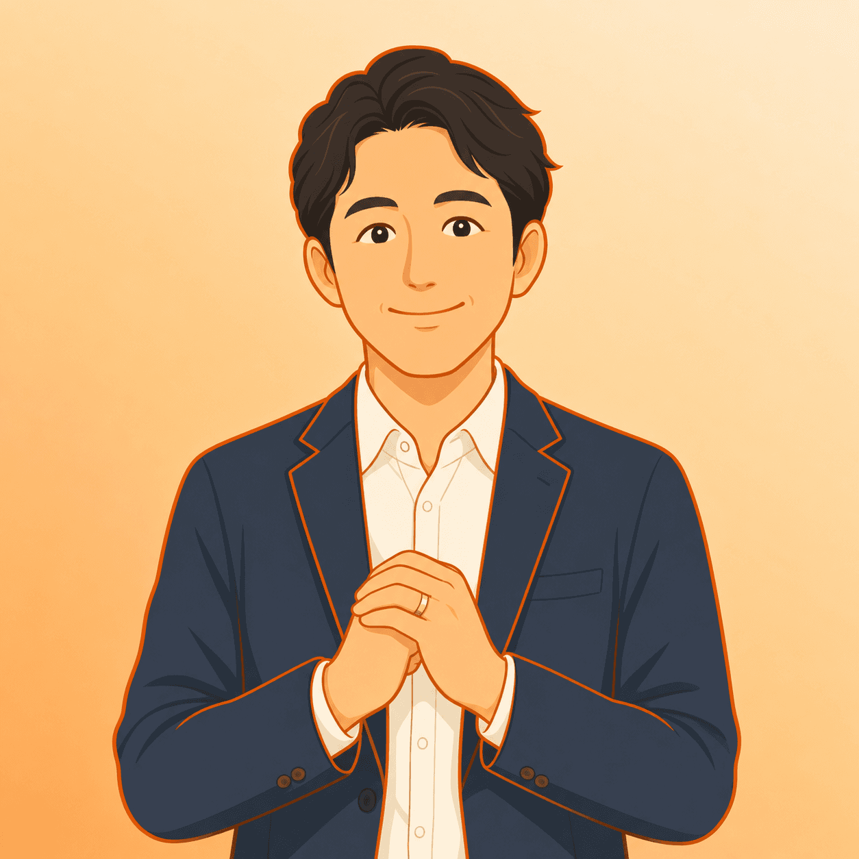 結婚本気タイプのキャラクターイラスト